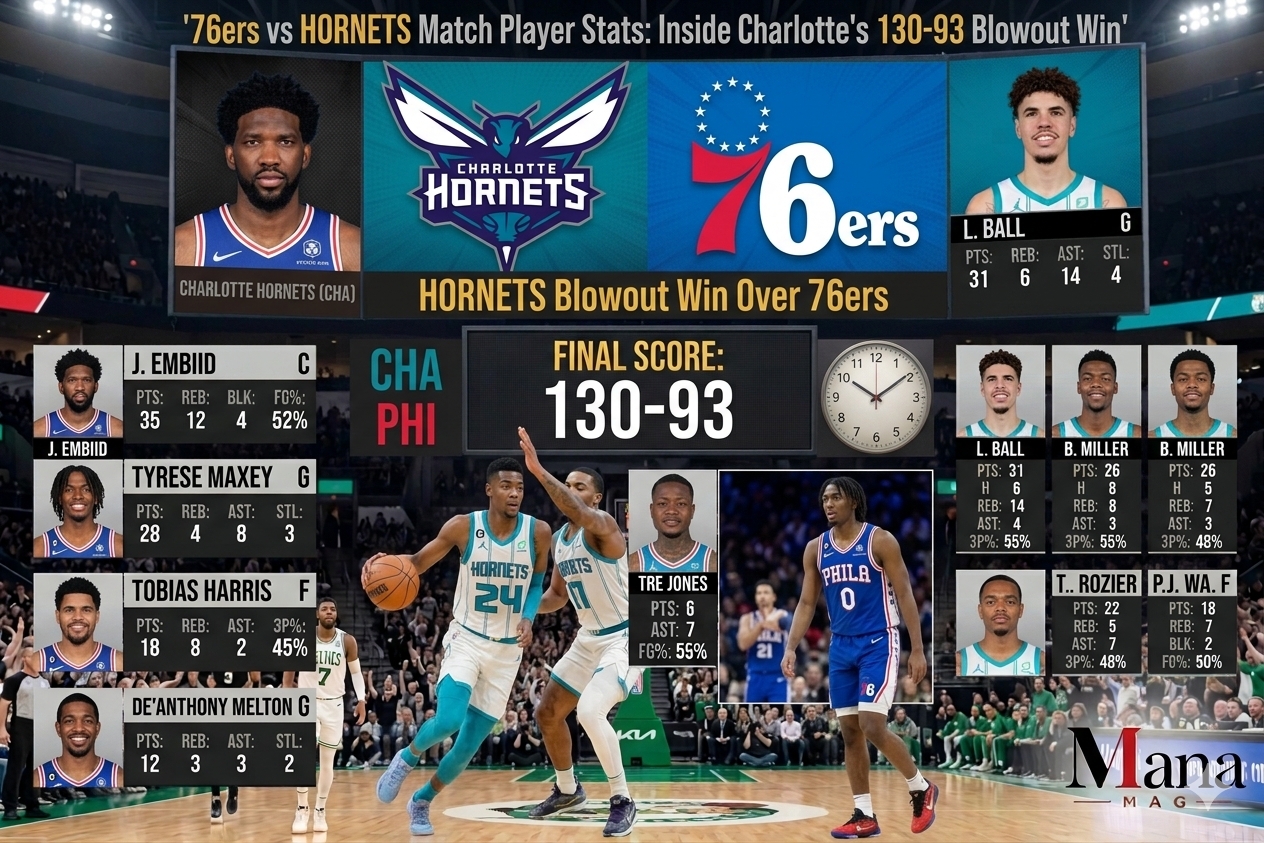 76ers vs Hornets
