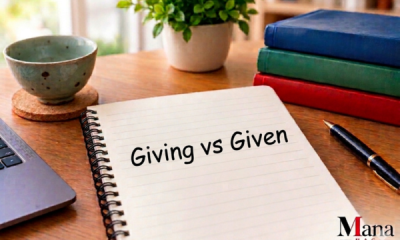 giving vs given
